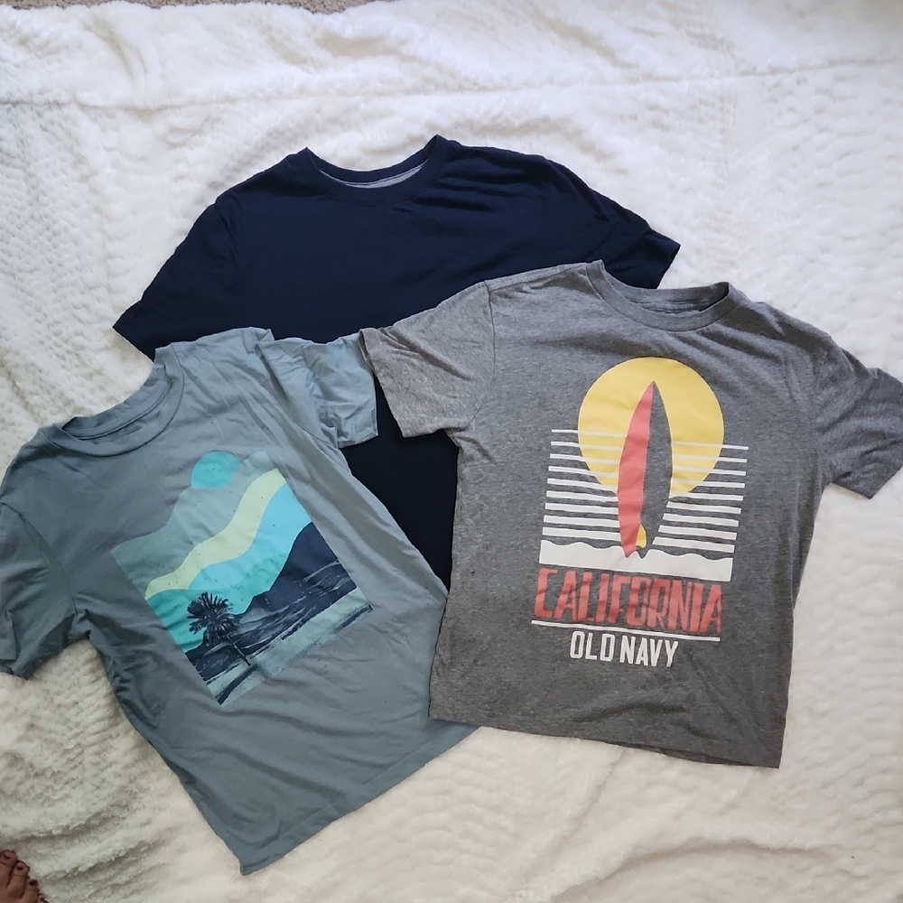 Old Navy Kids Tees - Navy, Light Blue, Gray